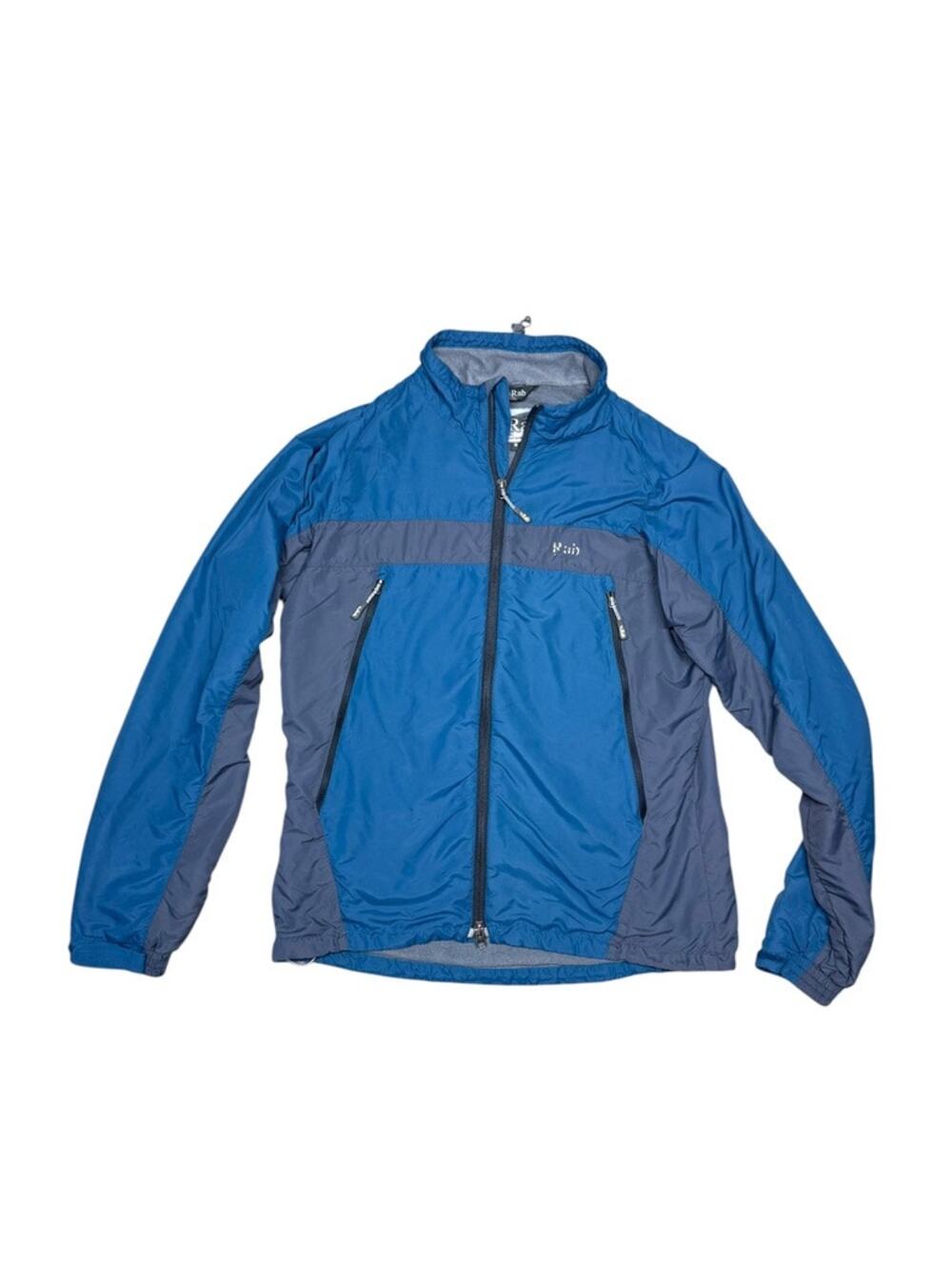 Rab Vapour Rise Alpine Light Blue Gray Summit Jacket Windshirt Mens Medium